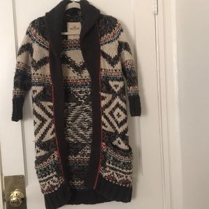 Multi -colored wool sweater